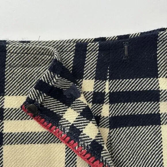 Vtg Ralph Lauren Country Wool Wrap Plaid Skirt Womens Sz 8 USA Old Money Preppy - Picture 8 of 13